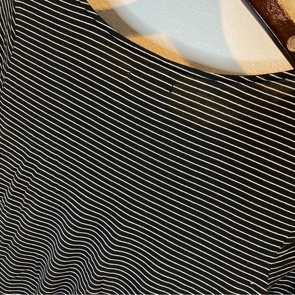 MAURICE’S Jersey Knit Tee Shirt Dress Small Black White - Picture 6 of 10